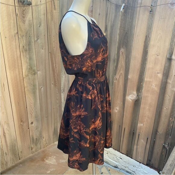 Madewell x No.6 Silk Keyhole Halter Dress with Pockets in Etched Floral size 4 - Picture 5 of 12